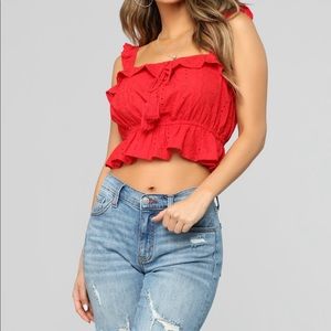Fashion Nova All I Need Red Top